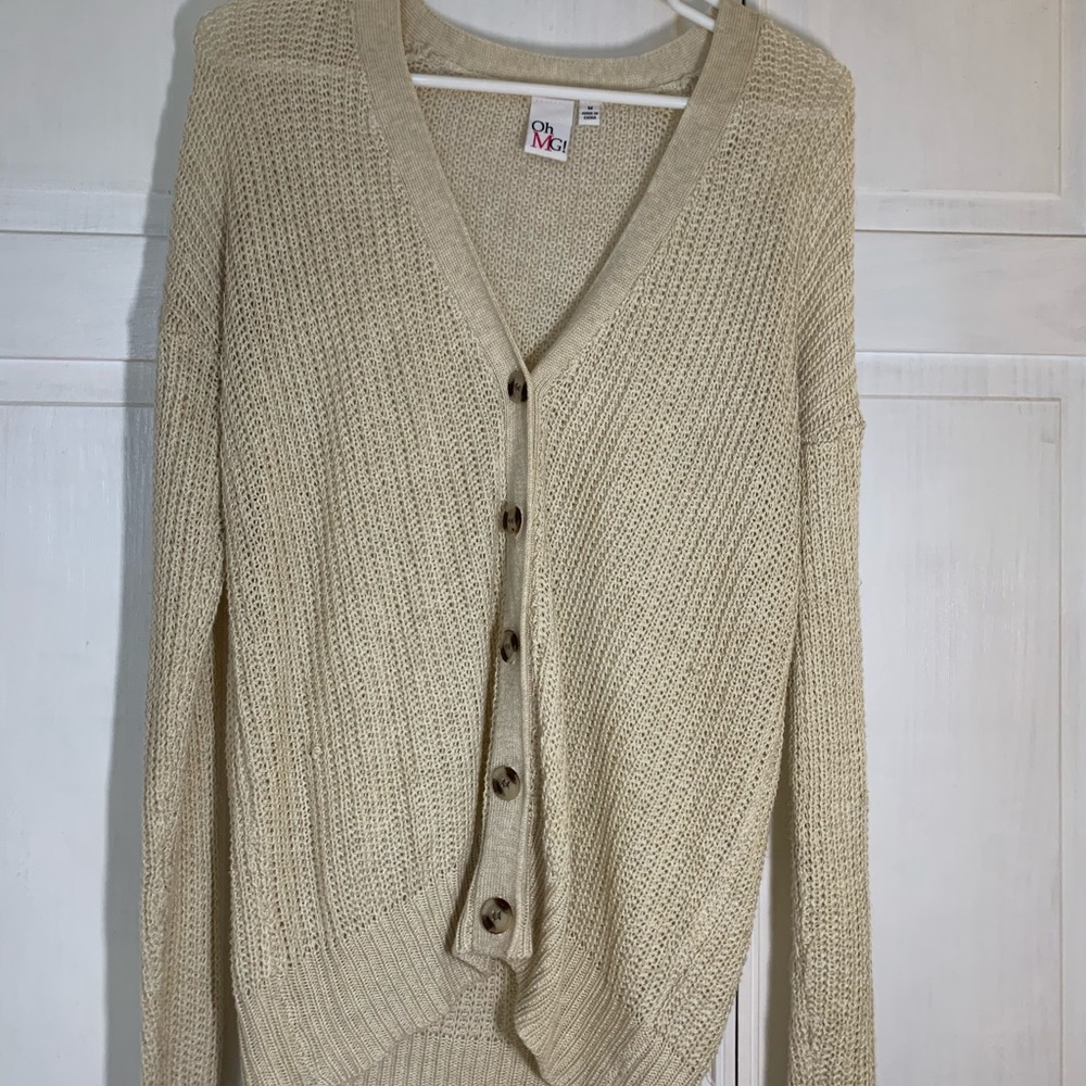 Creme colored cardigan